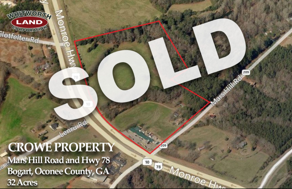 Crowe Property Sold!